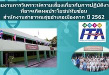 เอกสารรายงานการวิเคราะห์ความเสี่ยงผลประโยชน์ทับซ้อน สสอ.เมืองตาก 2562