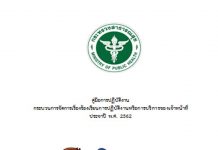 คู่มือปฏิบัติการรับเรื่องร้องเรียน และกรอบแนวทางรับเรื่องร้องเรียน