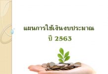 แผนเงินงบประมาณ 63 สสอ.เมืองตาก